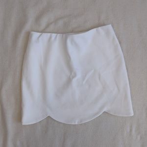 Topshop White Petite Mini Skirt